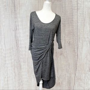 The Vanity Room Rouse Dress Grey Long Sleeve Size Large